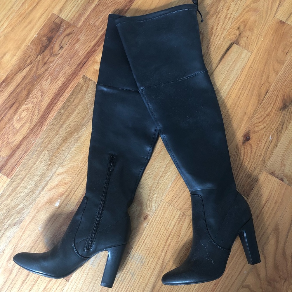Unisa faux leather over-the-knee boots